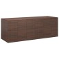 vidaXL Baúl para cojines de jardín ratán PE marrón 291x100,5x104 cm vidaXL Baúl para cojines de jardín ratán PE marrón 291x100,5x104 cm