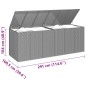 vidaXL Baúl para cojines de jardín ratán PE marrón 291x100,5x104 cm vidaXL Baúl para cojines de jardín ratán PE marrón 291x100,5x104 cm