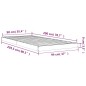 vidaXL Estructura de cama madera maciza de pino negro 90x200 cm vidaXL Estructura de cama madera maciza de pino negro 90x200 cm