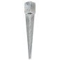 vidaXL Picas de tierra 12 uds acero galvanizado plateado 10x10x76 cm vidaXL Picas de tierra 12 uds acero galvanizado plateado 10x10x76 cm