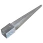 vidaXL Picas de tierra 12 uds acero galvanizado plateado 10x10x76 cm vidaXL Picas de tierra 12 uds acero galvanizado plateado 10x10x76 cm