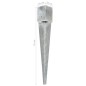 vidaXL Picas de tierra 12 uds acero galvanizado plateado 10x10x76 cm vidaXL Picas de tierra 12 uds acero galvanizado plateado 10x10x76 cm