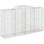 vidaXL Cesta gaviones forma arco hierro galvanizado 300x50x160/180 cm vidaXL Cesta gaviones forma arco hierro galvanizado 300x50x160/180 cm