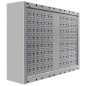 vidaXL Armario de herramientas de pared industrial metal gris y negro vidaXL Armario de herramientas de pared industrial metal gris y negro