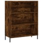 vidaXL Estantería madera de ingeniería roble ahumado 69,5x32,5x90 cm vidaXL Estantería madera de ingeniería roble ahumado 69,5x32,5x90 cm
