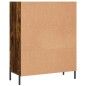 vidaXL Estantería madera de ingeniería roble ahumado 69,5x32,5x90 cm vidaXL Estantería madera de ingeniería roble ahumado 69,5x32,5x90 cm