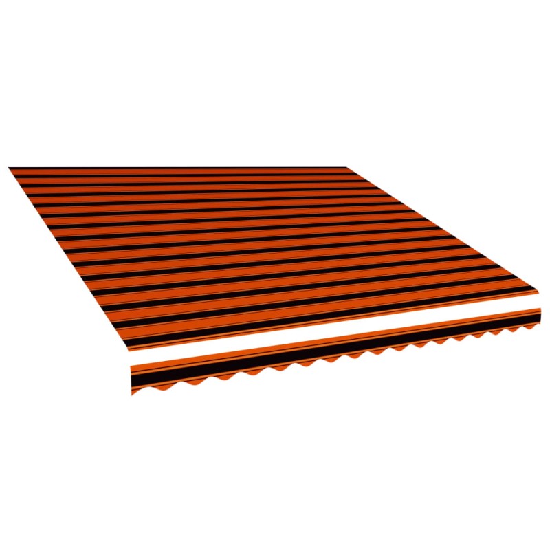vidaXL Toldo de lona naranja y marrón 450x300 cm vidaXL Toldo de lona naranja y marrón 450x300 cm