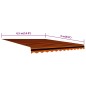 vidaXL Toldo de lona naranja y marrón 450x300 cm vidaXL Toldo de lona naranja y marrón 450x300 cm