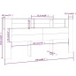 vidaXL Mueble cabecero color roble marrón 220x18,5x104,5 cm vidaXL Mueble cabecero color roble marrón 220x18,5x104,5 cm