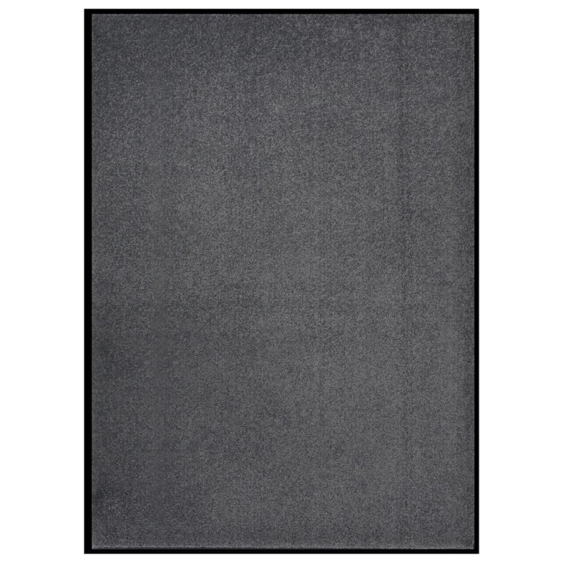 vidaXL Felpudo de rayas gris antracita 60x80 cm vidaXL Felpudo de rayas gris antracita 60x80 cm