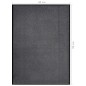 vidaXL Felpudo de rayas gris antracita 60x80 cm vidaXL Felpudo de rayas gris antracita 60x80 cm