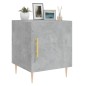 vidaXL Mesita de noche madera de ingeniería gris hormigón 40x40x50 cm vidaXL Mesita de noche madera de ingeniería gris hormigón 40x40x50 cm