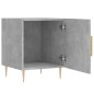 vidaXL Mesita de noche madera de ingeniería gris hormigón 40x40x50 cm vidaXL Mesita de noche madera de ingeniería gris hormigón 40x40x50 cm