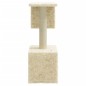 vidaXL Rascador para gatos con postes de sisal 60 cm crema vidaXL Rascador para gatos con postes de sisal 60 cm crema