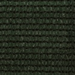 vidaXL Toldo para balcón HDPE verde oscuro 75x400 cm