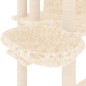 vidaXL Rascador para gatos con postes de sisal crema 191 cm vidaXL Rascador para gatos con postes de sisal crema 191 cm