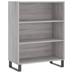 vidaXL Estantería madera de ingeniería gris Sonoma 69,5x32,5x90 cm