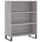 vidaXL Estantería madera de ingeniería gris Sonoma 69,5x32,5x90 cm