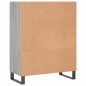 vidaXL Estantería madera de ingeniería gris Sonoma 69,5x32,5x90 cm