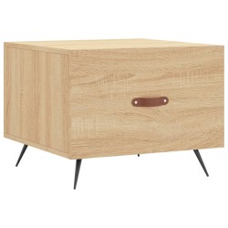 vidaXL Mesa de centro madera de ingeniería roble Sonoma 50x50x40 cm