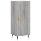 vidaXL Aparador madera de ingeniería gris Sonoma 34,5x34x90 cm vidaXL Aparador madera de ingeniería gris Sonoma 34,5x34x90 cm