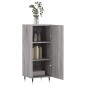 vidaXL Aparador madera de ingeniería gris Sonoma 34,5x34x90 cm vidaXL Aparador madera de ingeniería gris Sonoma 34,5x34x90 cm