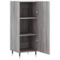 vidaXL Aparador madera de ingeniería gris Sonoma 34,5x34x90 cm vidaXL Aparador madera de ingeniería gris Sonoma 34,5x34x90 cm