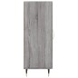 vidaXL Aparador madera de ingeniería gris Sonoma 34,5x34x90 cm vidaXL Aparador madera de ingeniería gris Sonoma 34,5x34x90 cm