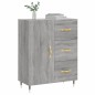vidaXL Aparador de madera de ingeniería gris Sonoma 69,5x34x90 cm vidaXL Aparador de madera de ingeniería gris Sonoma 69,5x34x90 cm