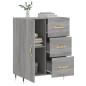 vidaXL Aparador de madera de ingeniería gris Sonoma 69,5x34x90 cm vidaXL Aparador de madera de ingeniería gris Sonoma 69,5x34x90 cm