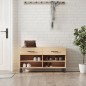 vidaXL Banco zapatero madera de ingeniería roble Sonoma 102x35x55 cm vidaXL Banco zapatero madera de ingeniería roble Sonoma 102x35x55 cm