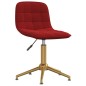 vidaXL Sillas de comedor giratorias 2 unidades terciopelo rojo tinto