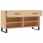 vidaXL Banco zapatero madera de ingeniería roble Sonoma 102x35x55 cm vidaXL Banco zapatero madera de ingeniería roble Sonoma 102x35x55 cm