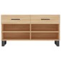 vidaXL Banco zapatero madera de ingeniería roble Sonoma 102x35x55 cm vidaXL Banco zapatero madera de ingeniería roble Sonoma 102x35x55 cm