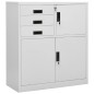 vidaXL Armario de oficina de acero gris claro 90x40x102 cm vidaXL Armario de oficina de acero gris claro 90x40x102 cm
