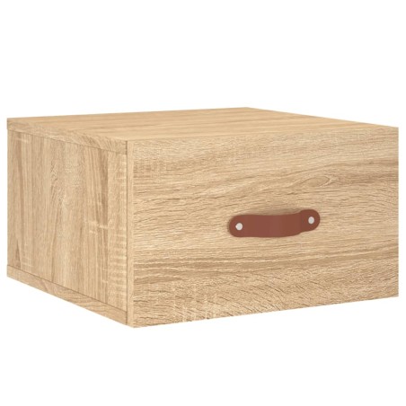 vidaXL Mesita de noche de pared color roble Sonoma 35x35x20 cm