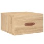 vidaXL Mesita de noche de pared color roble Sonoma 35x35x20 cm vidaXL Mesita de noche de pared color roble Sonoma 35x35x20 cm