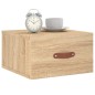vidaXL Mesita de noche de pared color roble Sonoma 35x35x20 cm vidaXL Mesita de noche de pared color roble Sonoma 35x35x20 cm