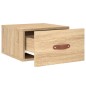 vidaXL Mesita de noche de pared color roble Sonoma 35x35x20 cm vidaXL Mesita de noche de pared color roble Sonoma 35x35x20 cm