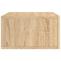 vidaXL Mesita de noche de pared color roble Sonoma 35x35x20 cm vidaXL Mesita de noche de pared color roble Sonoma 35x35x20 cm