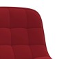 vidaXL Sillas de comedor giratorias 2 unidades terciopelo rojo tinto