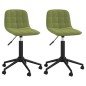 vidaXL Sillas de comedor giratorias 2 uds de terciopelo verde claro vidaXL Sillas de comedor giratorias 2 uds de terciopelo verde claro