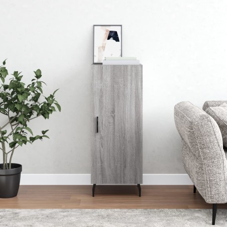 vidaXL Aparador madera de ingeniería gris Sonoma 34,5x34x90 cm