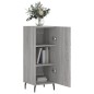 vidaXL Aparador madera de ingeniería gris Sonoma 34,5x34x90 cm vidaXL Aparador madera de ingeniería gris Sonoma 34,5x34x90 cm
