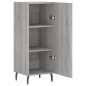 vidaXL Aparador madera de ingeniería gris Sonoma 34,5x34x90 cm vidaXL Aparador madera de ingeniería gris Sonoma 34,5x34x90 cm