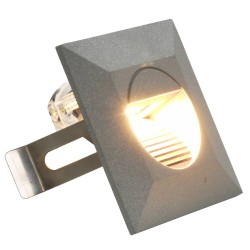 vidaXL Lámparas LED de pared de jardín 6 unidades cuadrada plateada 5W