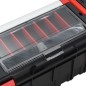 vidaXL Caja de herramientas negra y roja 65x28x31,5 cm vidaXL Caja de herramientas negra y roja 65x28x31,5 cm