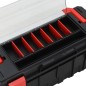 vidaXL Caja de herramientas negra y roja 65x28x31,5 cm vidaXL Caja de herramientas negra y roja 65x28x31,5 cm