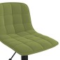 vidaXL Sillas de comedor giratorias 2 uds de terciopelo verde claro vidaXL Sillas de comedor giratorias 2 uds de terciopelo verde claro