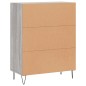 vidaXL Aparador de madera de ingeniería gris Sonoma 69,5x34x90 cm vidaXL Aparador de madera de ingeniería gris Sonoma 69,5x34x90 cm